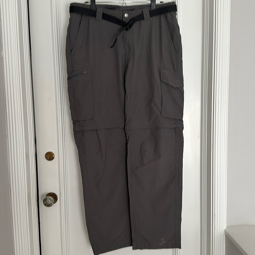 Columbia Silver Ridge Cargo Hiking Pants (Zip off legs) Gray EUC men’s 36x32